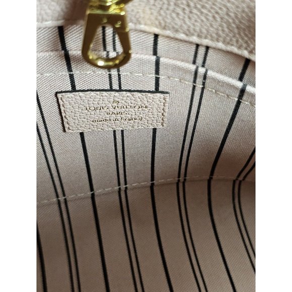 LOUIS VUITTON Montaigne BB Empreinte Pink Shoulder Leather Bag Satchel Lock - Picture 10 of 12